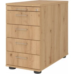 SIGNA SC50 - Standcontainer Bügelgriff Metall Asteiche