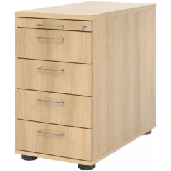 SIGNA SC50 - Standcontainer Bügelgriff Metall Eiche