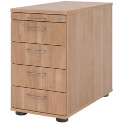 SIGNA SC50 - Standcontainer Bügelgriff Metall Nussbaum