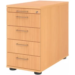 SIGNA SC50 - Standcontainer Bügelgriff Metall Buche
