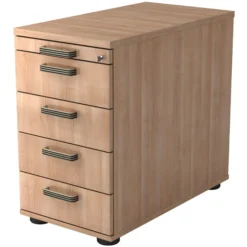 SIGNA SC50 - Standcontainer Streifengriff Kunststoff Nussbaum