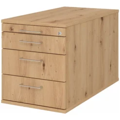 SIGNA TC30 - Rollcontainer Bügelgriff Metall Asteiche