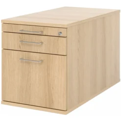 SIGNA TC20 - Rollcontainer Bügelgriff Metall Eiche
