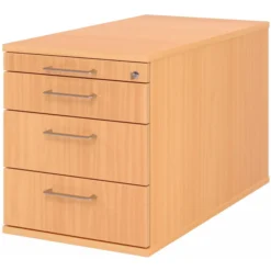 SIGNA TC30 - Rollcontainer Bügelgriff Metall Buche