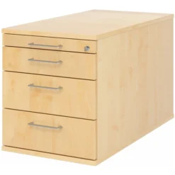 SIGNA TC30 - Rollcontainer Bügelgriff Metall Ahorn