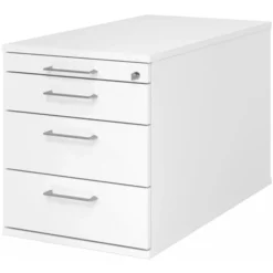 SIGNA TC30 - Rollcontainer Bügelgriff Metall Weiß