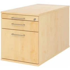 SIGNA TC20 - Rollcontainer Bügelgriff Metall Ahorn