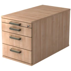 SIGNA TC30 - Rollcontainer Streifengriff Kunststoff Nussbaum