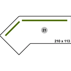 SI S | Sichtblende - Zubehör 140 cm Silber