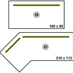 SI S | Sichtblende - Zubehör 160 cm Silber