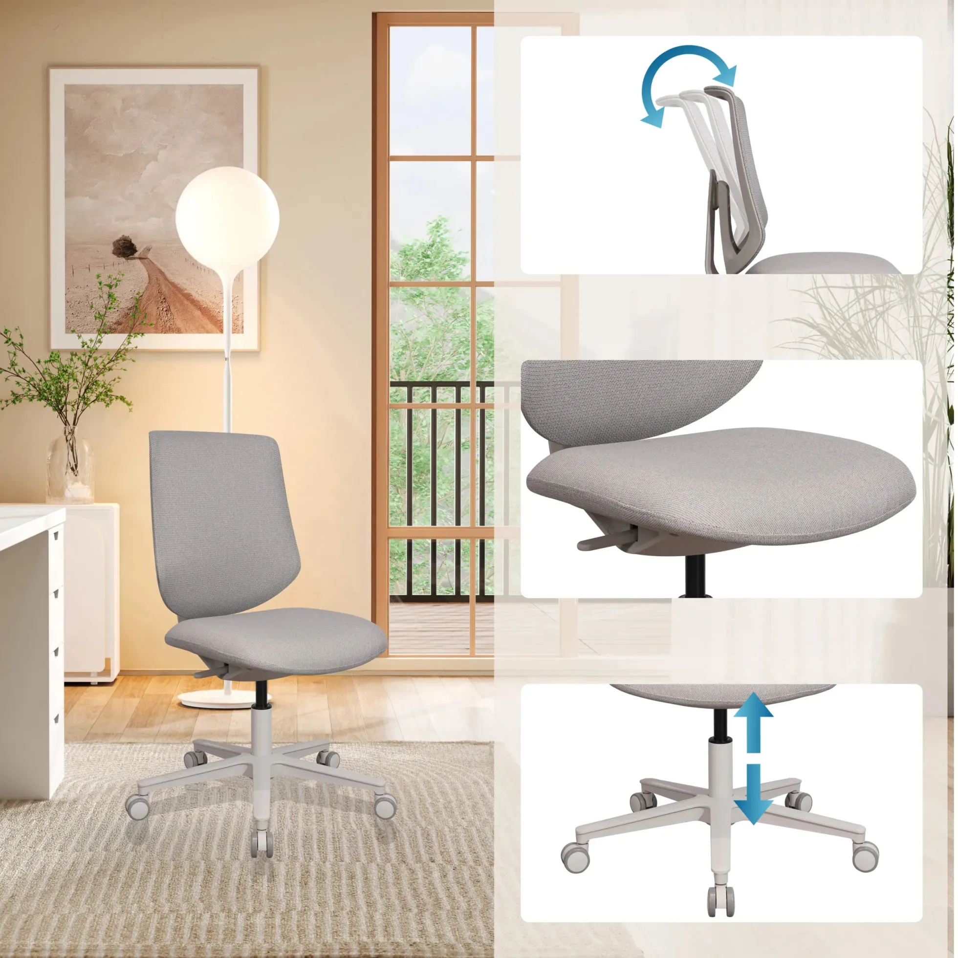Sitflex Lady - Home Office Bürostuhl Taupe