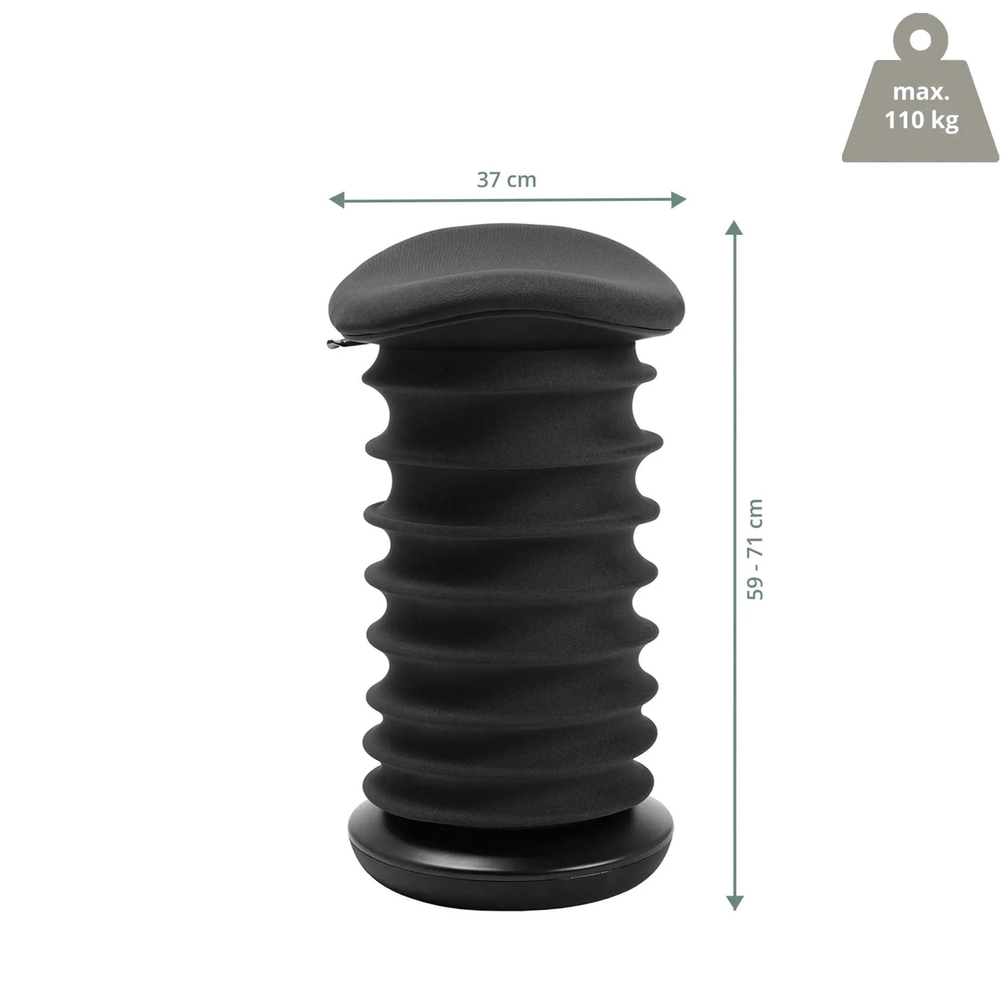 Sitness 4D - Sitzhocker Schwarz