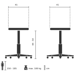 SITNESS 20 - Stehhilfe Rot