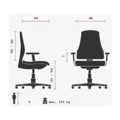 SITNESS 15 U2 - Profi Bürostuhl Schwarz