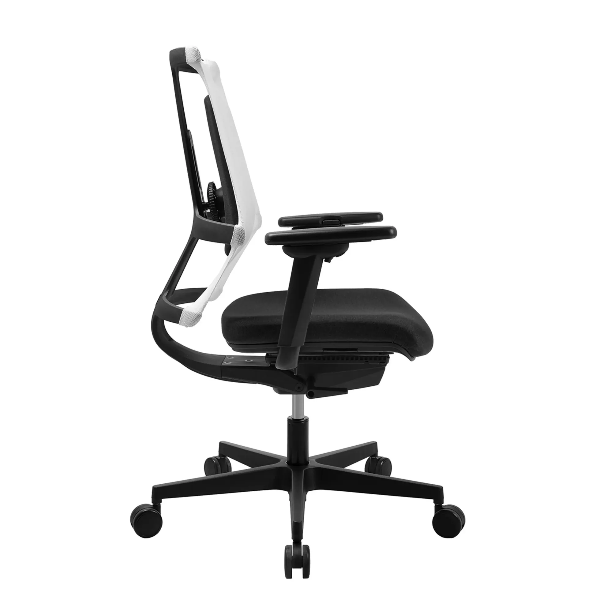 Sitness X Back - Profi Bürostuhl Schwarz Weiß/Schwarz