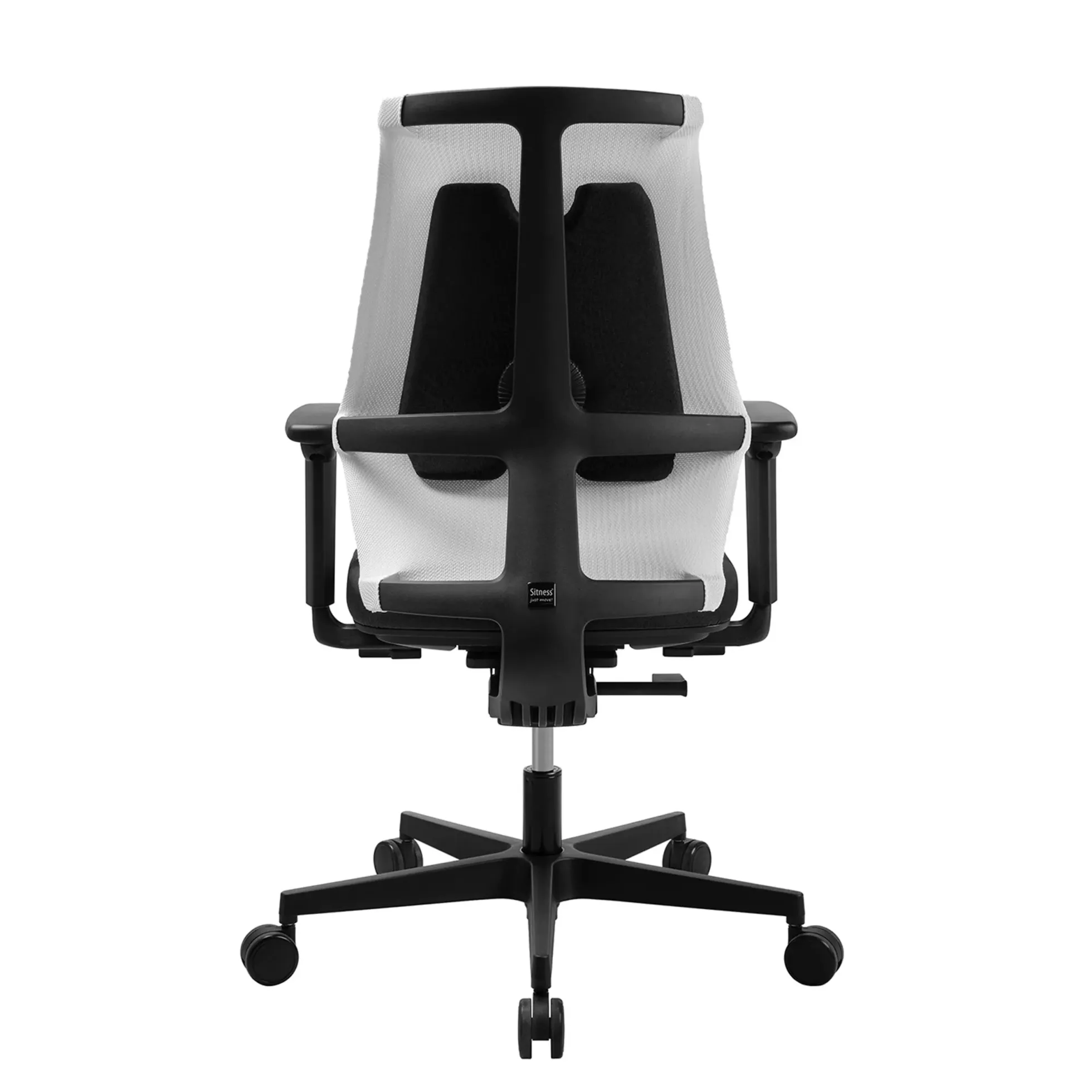 Sitness X Back - Profi Bürostuhl Schwarz Weiß/Schwarz