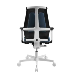 Sitness X Back - Profi Bürostuhl Weiß Schwarz/Blau