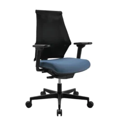 Sitness X Back - Profi Bürostuhl Schwarz Blau/Schwarz