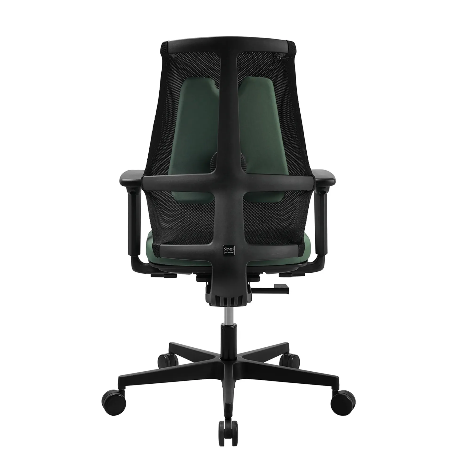 Sitness X Back - Profi Bürostuhl Schwarz Grün/Schwarz