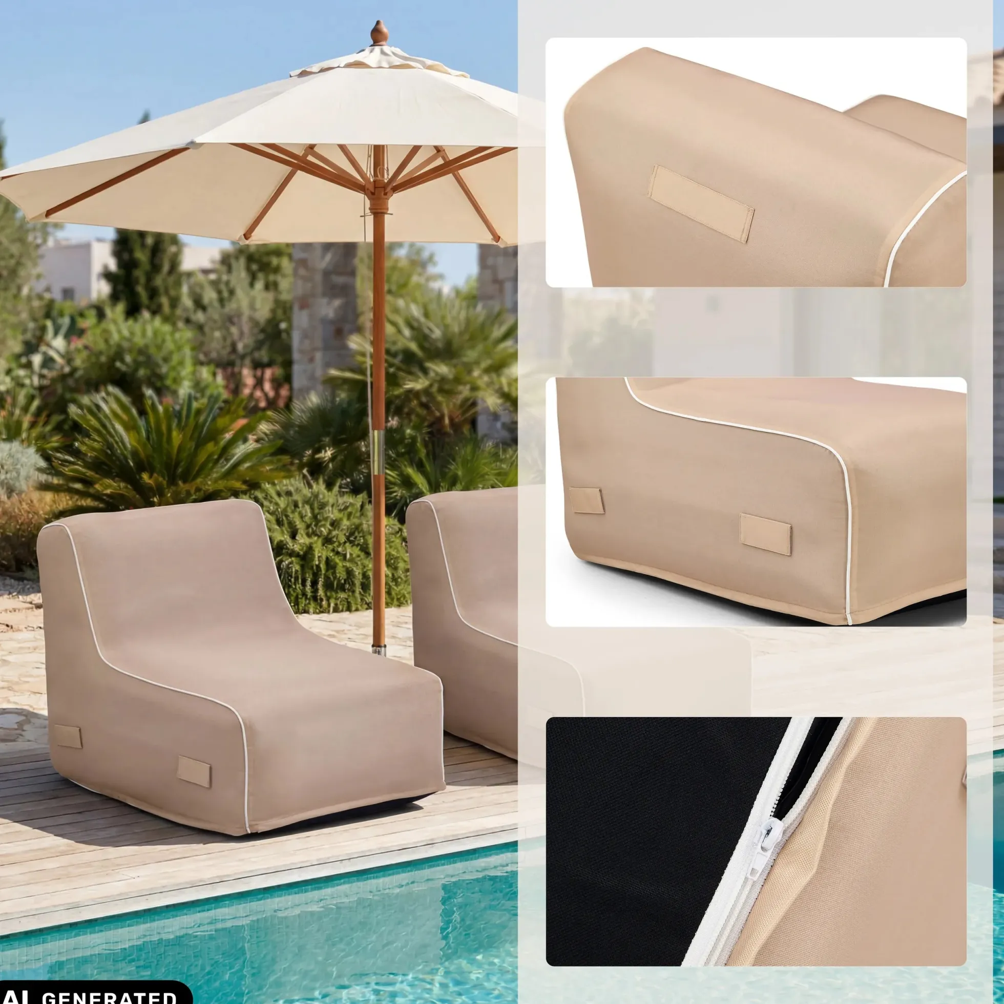 Sitzolo Air - Luftsofa Beige