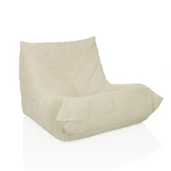 Sitzolo | Cord - Loungesessel Beige
