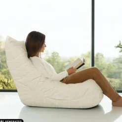 Sitzolo | Cord - Loungesessel Beige