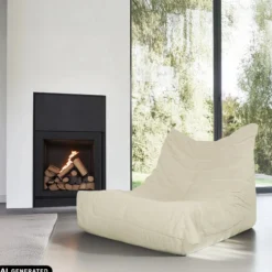 Sitzolo | Cord - Loungesessel Beige