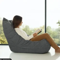 Sitzolo | Cord - Loungesessel Grau