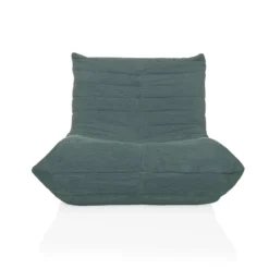 Sitzolo | Stoff - Loungesessel Taubenblau