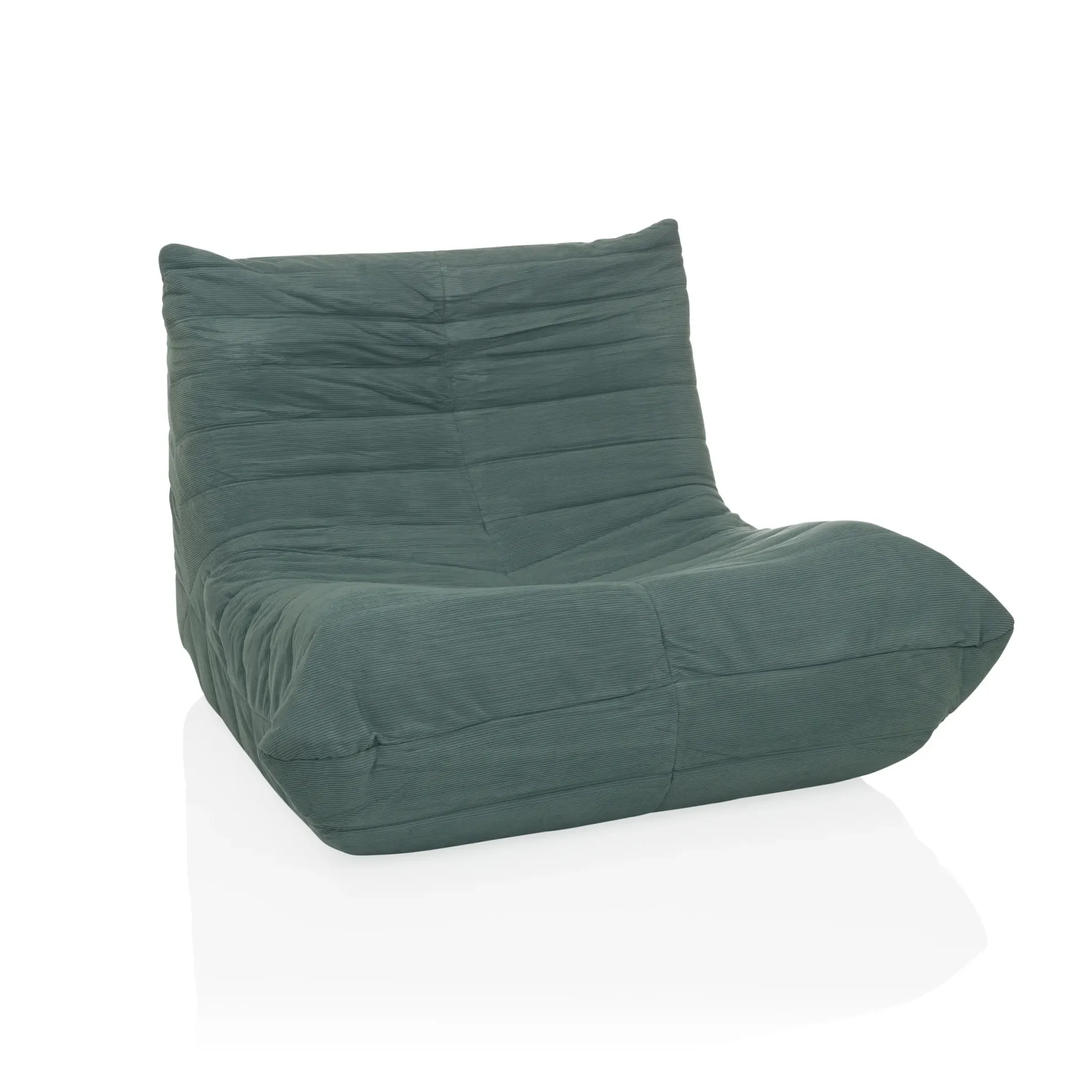 Sitzolo | Stoff - Loungesessel Taubenblau