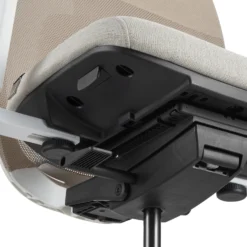 Skandis Pro | mit Kopfstütze | Rahmen: Weiß - Profi Bürostuhl Beige