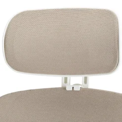 Skandis Pro | mit Kopfstütze | Rahmen: Weiß - Profi Bürostuhl Beige