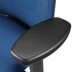 Skandis Pro | mit Kopfstütze | Rahmen: Schwarz - Profi Bürostuhl Blau