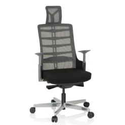 SKARIF - High End Bürostuhl Schwarz/Grau