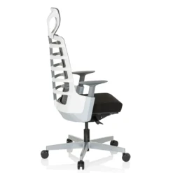 SKARIF - High End Bürostuhl Weiß/Grau/Schwarz