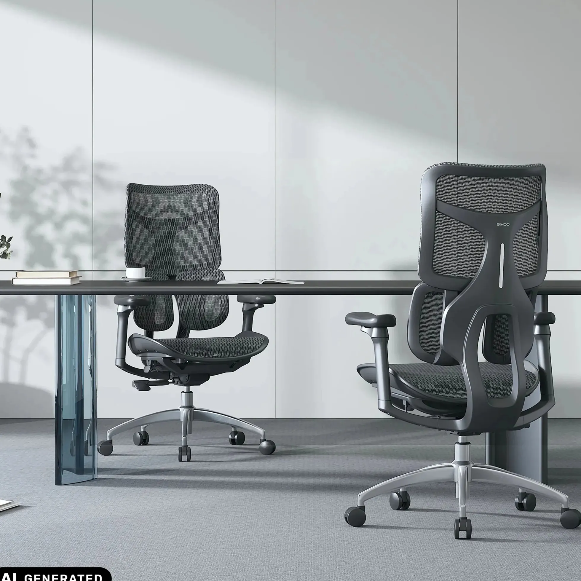 S100-M301 | Sihoo - Profi Bürostuhl Schwarz