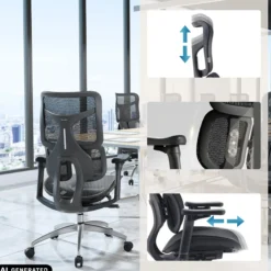 S100-M301 | Sihoo - Profi Bürostuhl Schwarz