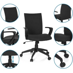 SOFT - Home Office Bürostuhl Schwarz
