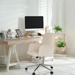 SOLAO CORD - Home Office Bürostuhl Beige