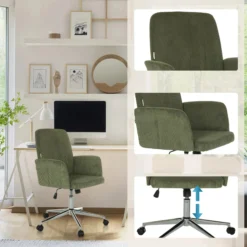 SOLAO CORD - Home Office Bürostuhl Dunkelgrün