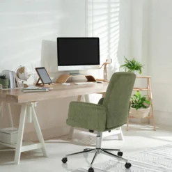 SOLAO CORD - Home Office Bürostuhl Dunkelgrün
