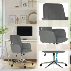 SOLAO CORD - Home Office Bürostuhl Grau
