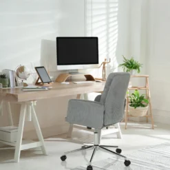 SOLAO CORD - Home Office Bürostuhl Grau
