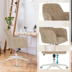SOLAO HOME - Home Office Bürostuhl Beige