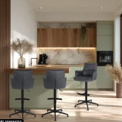 SOLAO LIFE HIGH - Barhocker Anthrazit