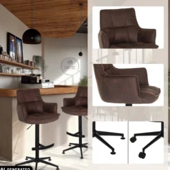SOLAO LIFE HIGH - Barhocker Braun
