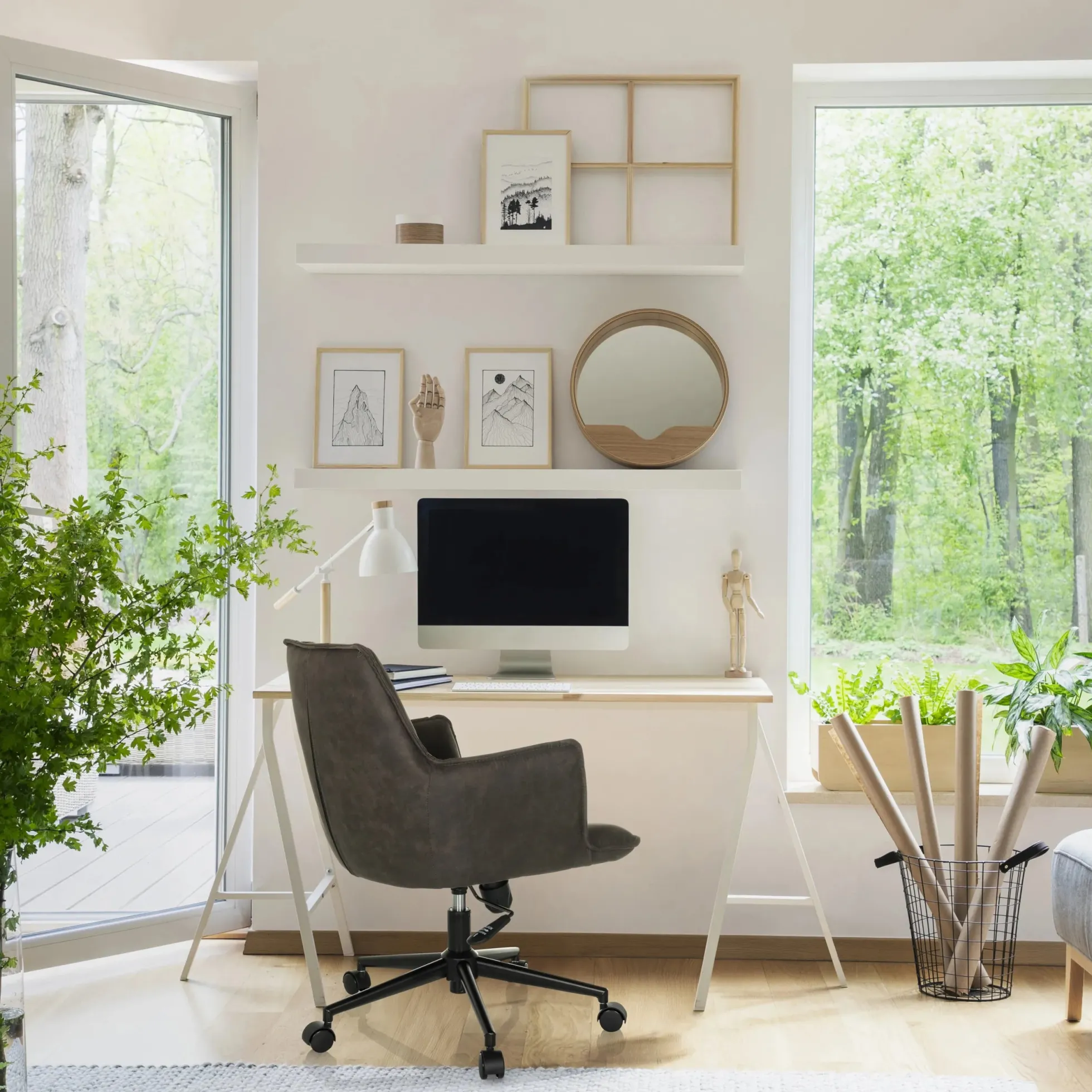 SOLAO LIFE - Home Office Bürostuhl Dunkelgrau