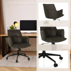 SOLAO LIFE - Home Office Bürostuhl Dunkelgrau