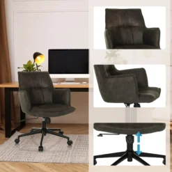 SOLAO LIFE - Home Office Bürostuhl Dunkelgrau
