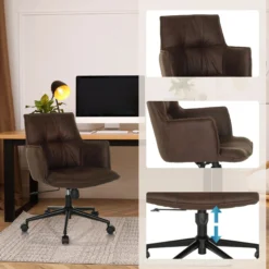 SOLAO LIFE - Home Office Bürostuhl Dunkelbraun